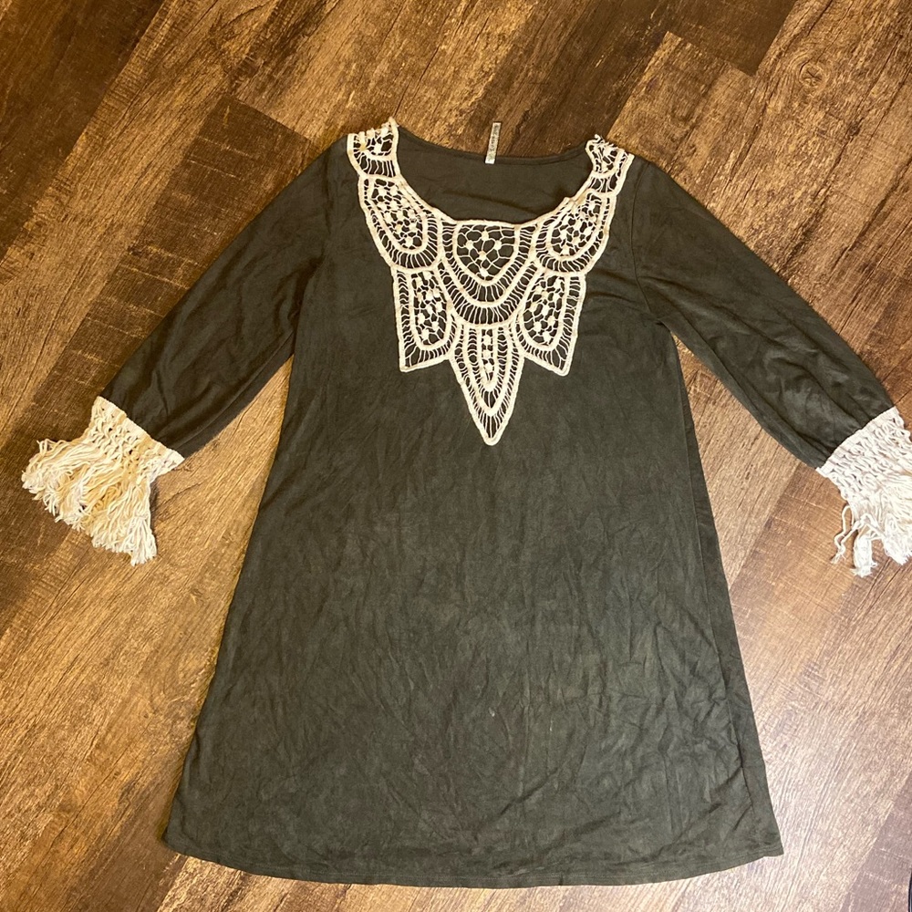 Emma Rose Olive Mini Dress